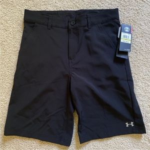 Under Armour Youth Heat Gear Shorts - Size 14 Boys, Black, NWT